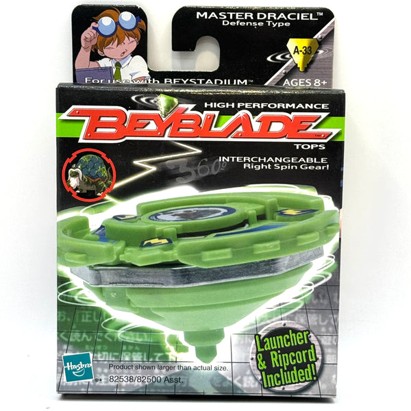 Hasbro Original A-33 Master Draciel Defense | Beyblade Collector's Top Hasbro Original A-33 Master Draciel Defense | Beyblade Collector's Top