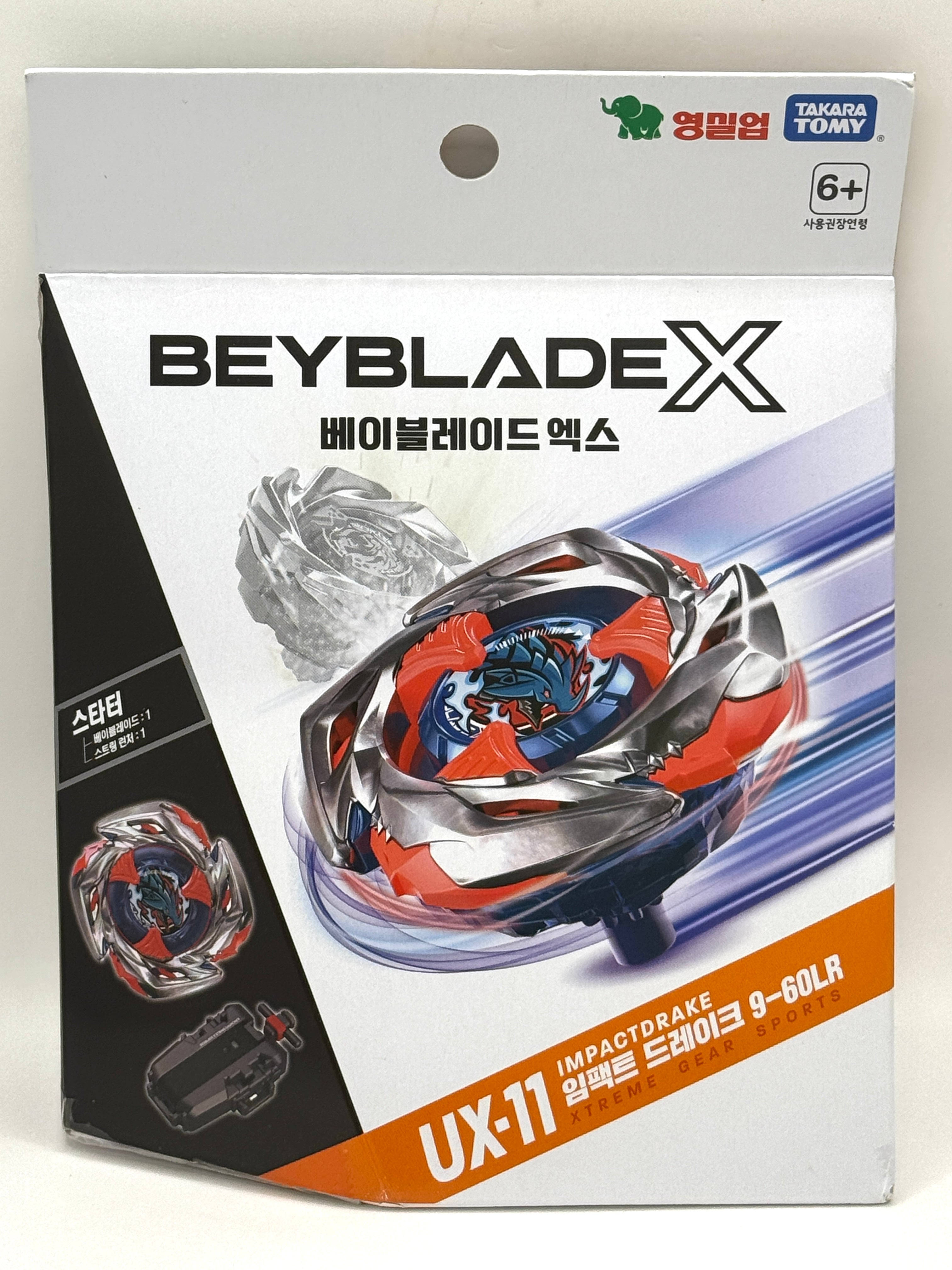 Takara Tomy Beyblade X UX-11 Impactdrake 9-60LR (KOREAN VER.)