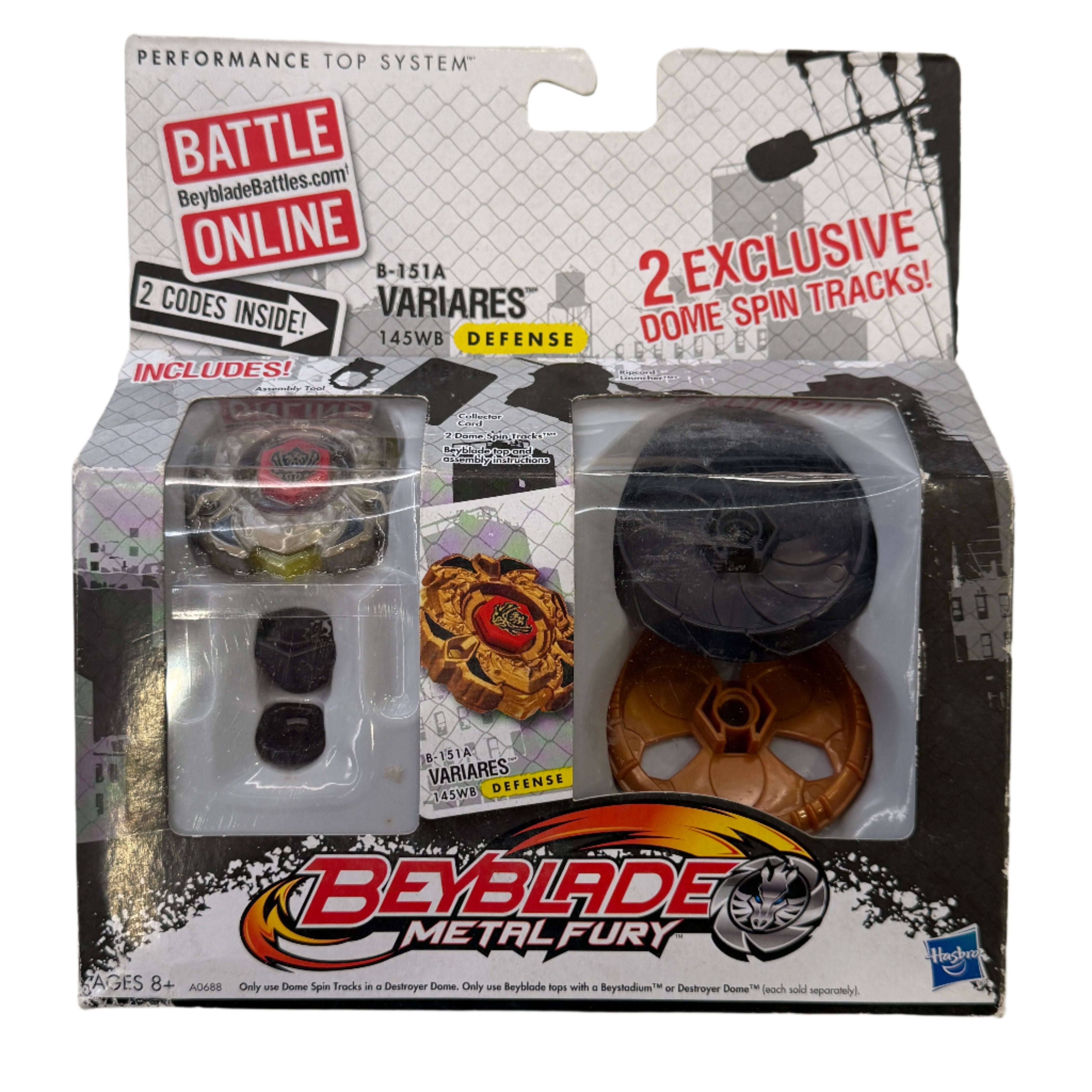 Beyblade Metal Fury VariAres 145WB Defense Gear Pack B-151A