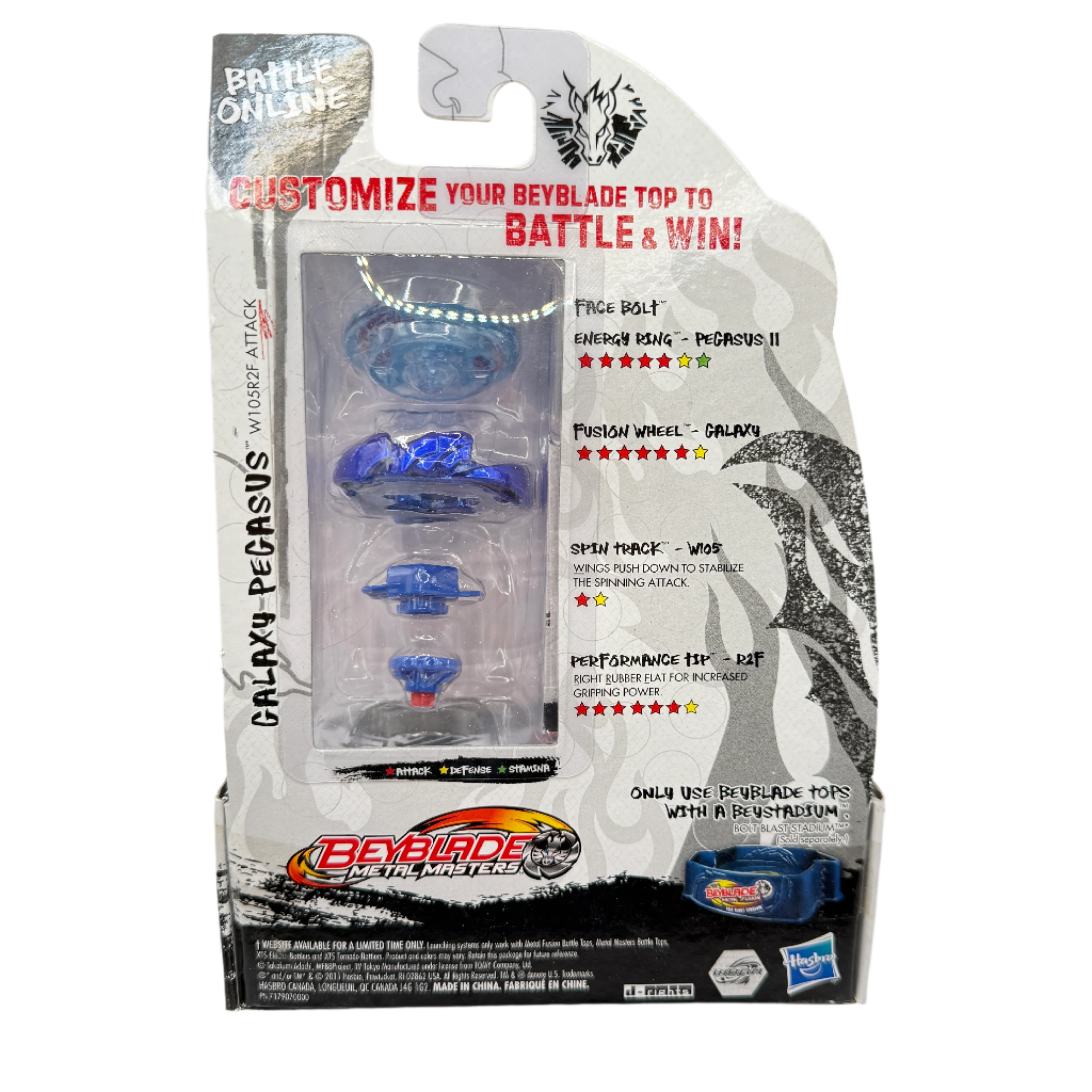 Beyblade Metal Masters: Galaxy Pegasus W105R2F BB-70