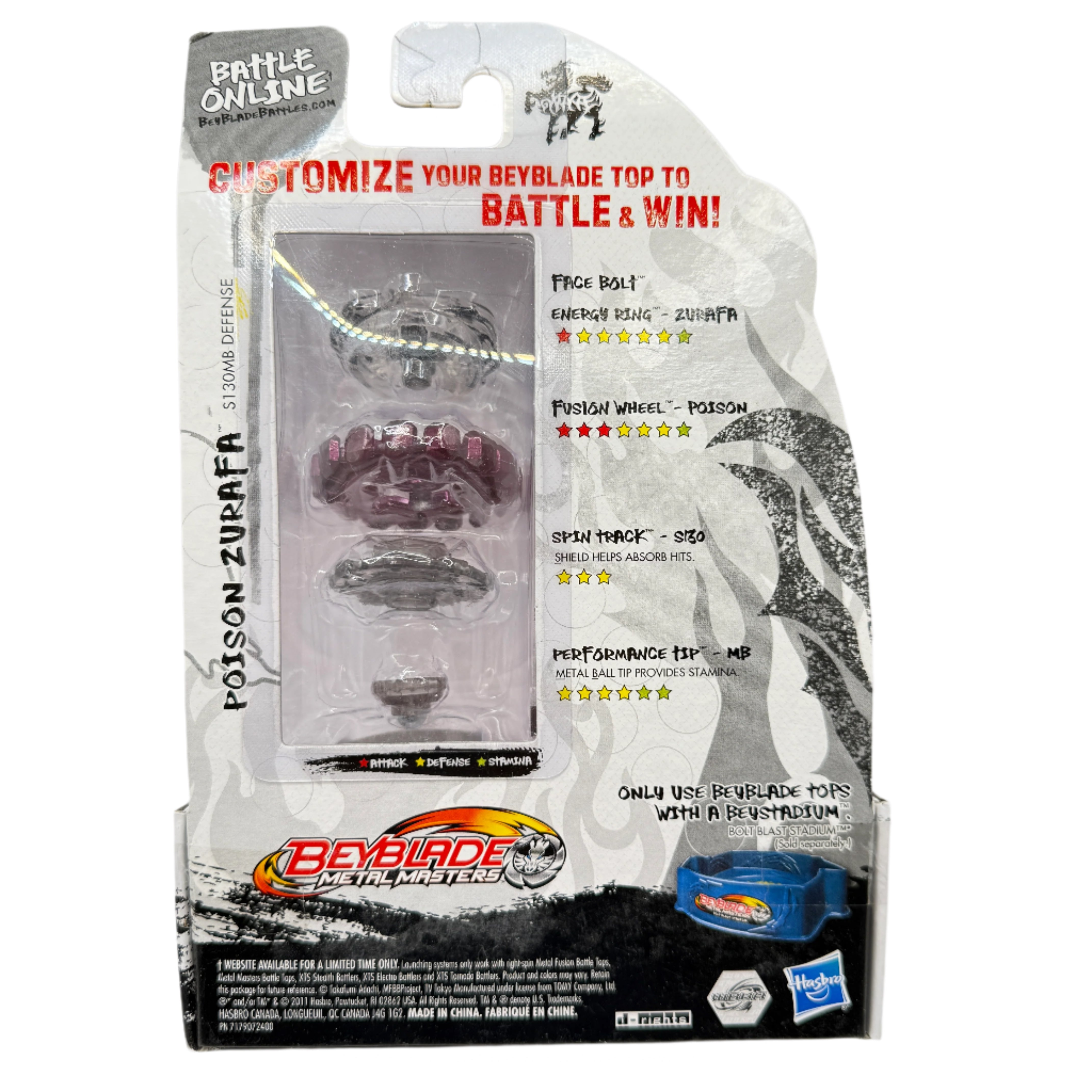 Beyblade Metal Masters: Poison Zurafa S130MB B-121