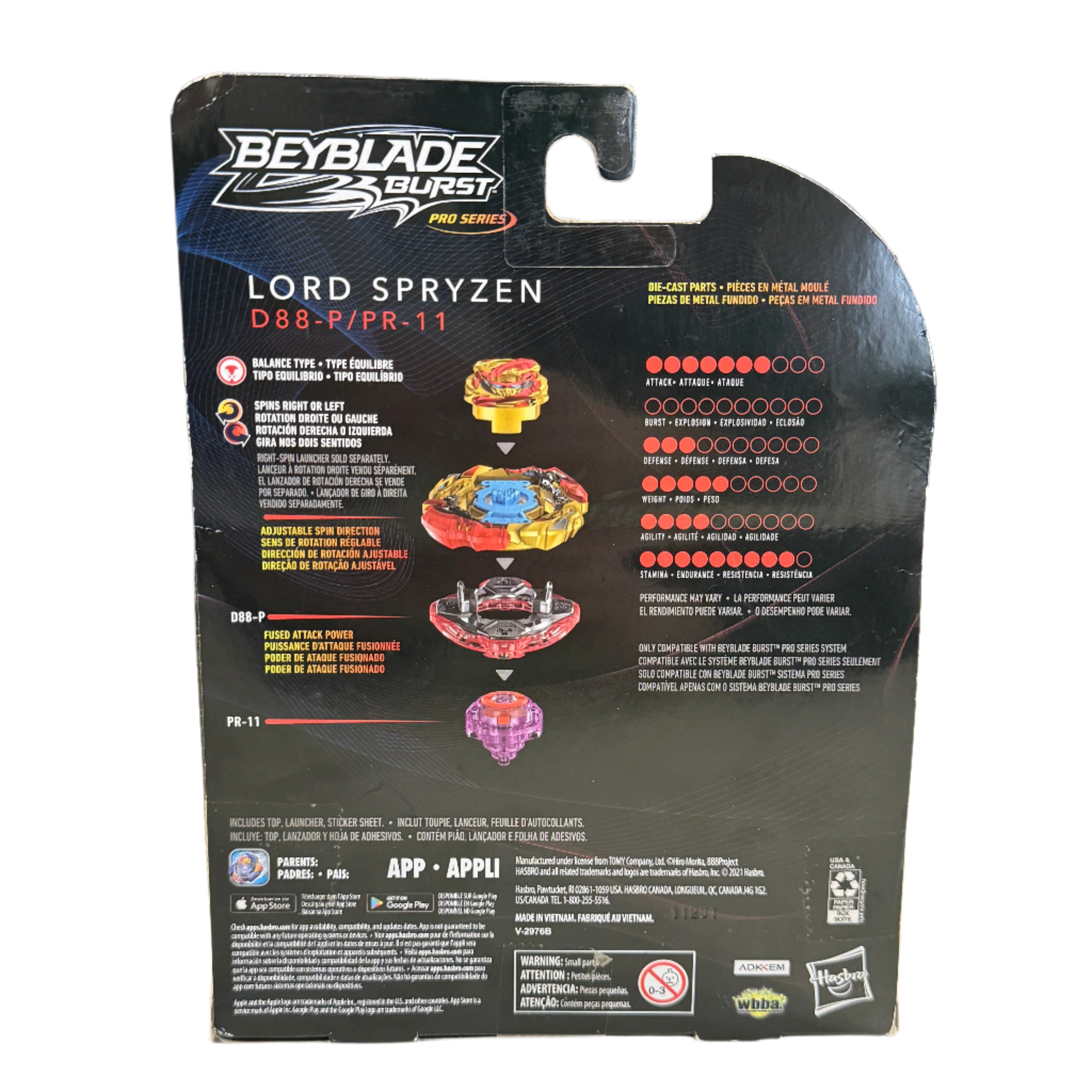 Beyblade Burst Pro Series - Lord Spryzen D88-P/PR-11