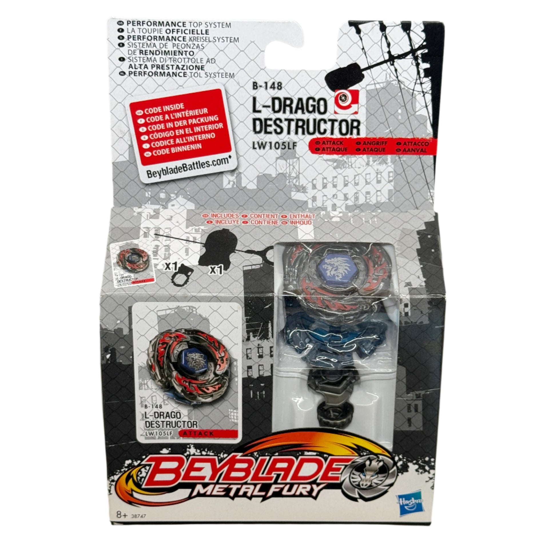 Hasbro Beyblade Metal Beyblade Metal Fury L-Drago Destructor