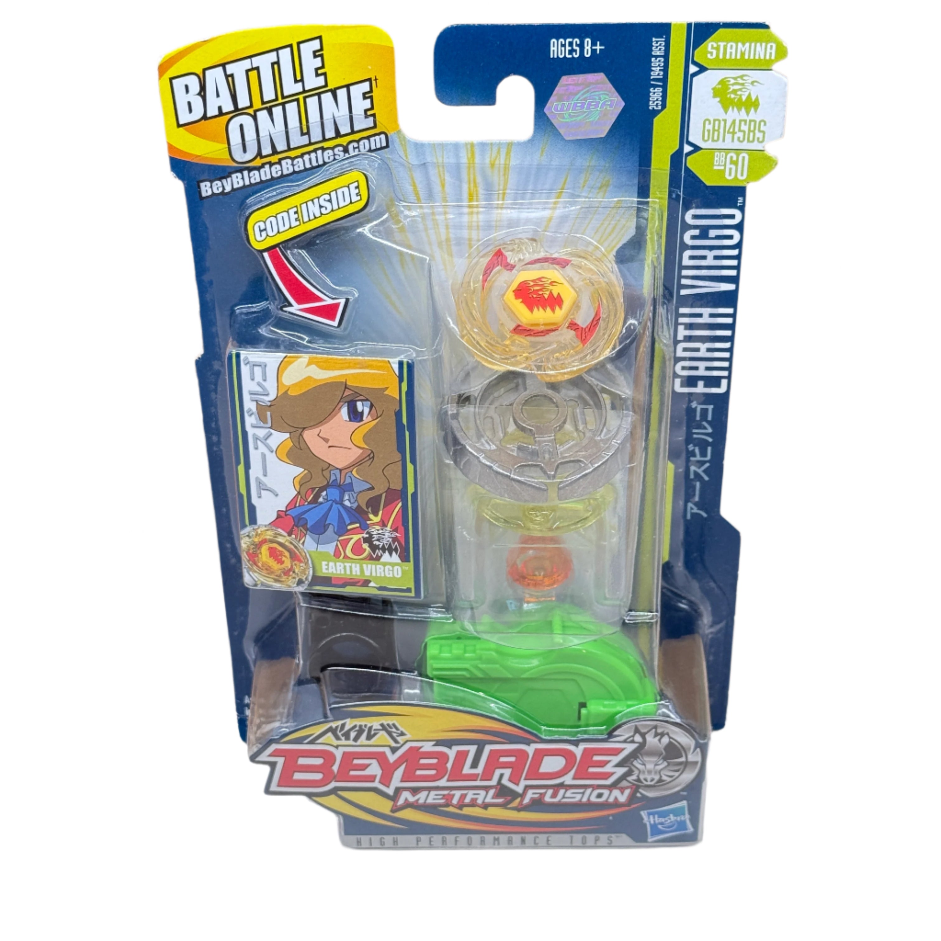 Beyblade Metal Fusion Earth Virgo GB145BS BB-60 Hasbro