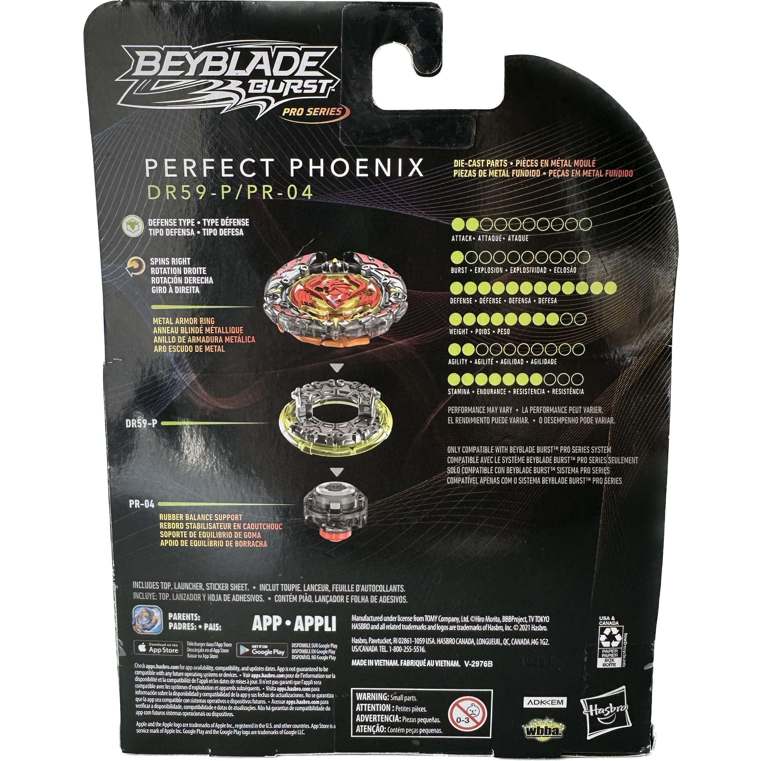 Hasbro Perfect Phoenix 8'Proof Friction Burst Surge Pro Series Beyblade