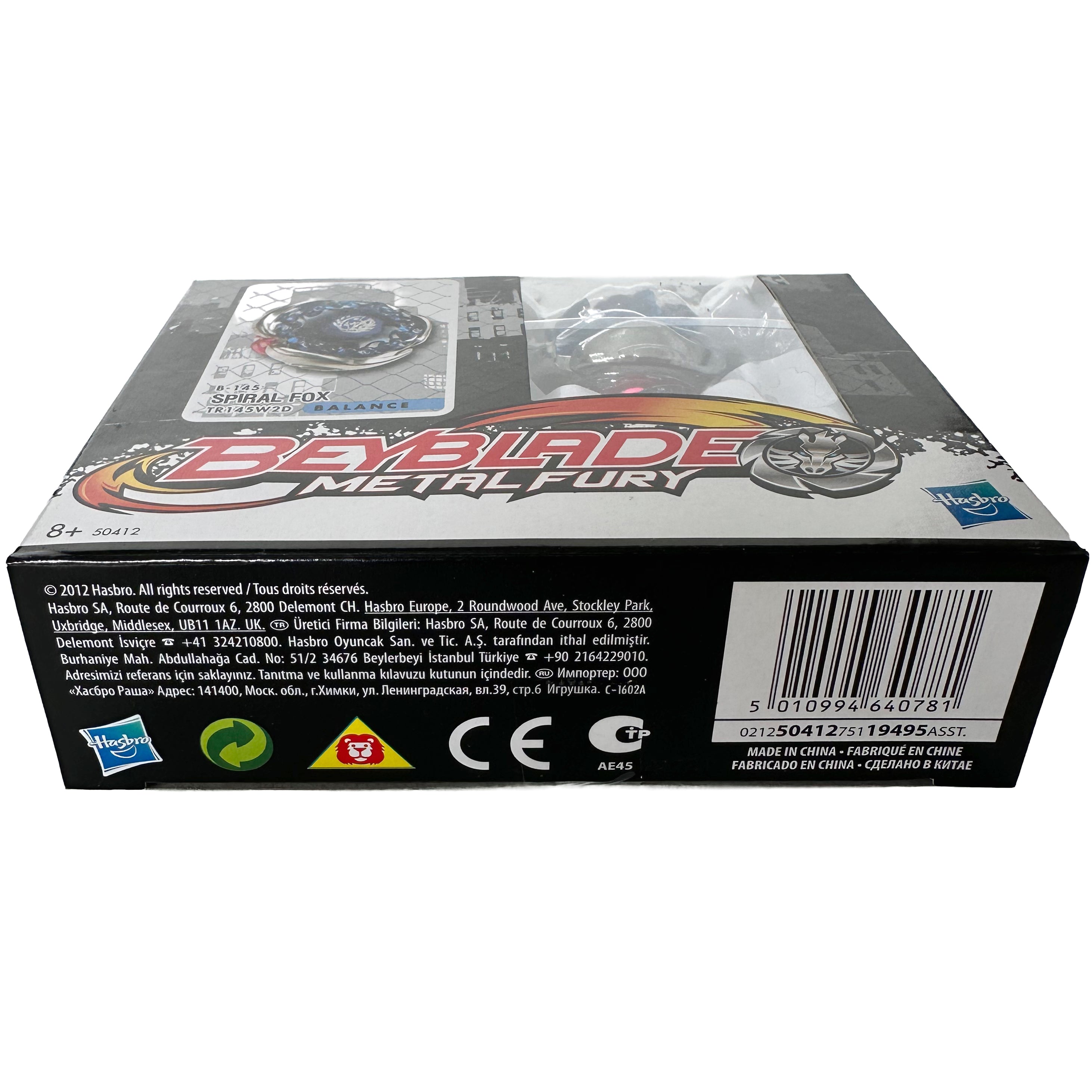 Hasbro Screw / Spiral Fox TR145W2D Metal Fury Beyblade B-145