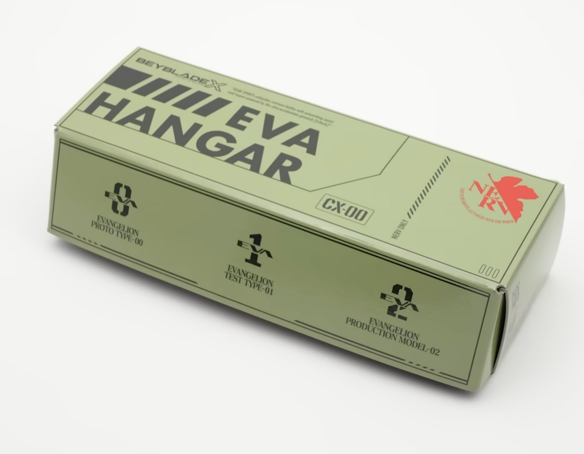 Beyblade X NERV EVA Hangar Deck Box CX-00 from Evangelion Deck Set Takara Tomy