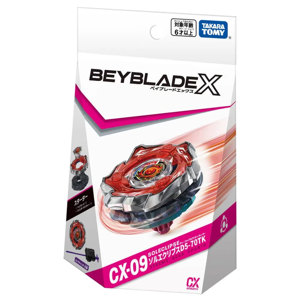 PRE ORDER Takara Tomy Beyblade X CX-09 Sol Eclipse D5-70TK
