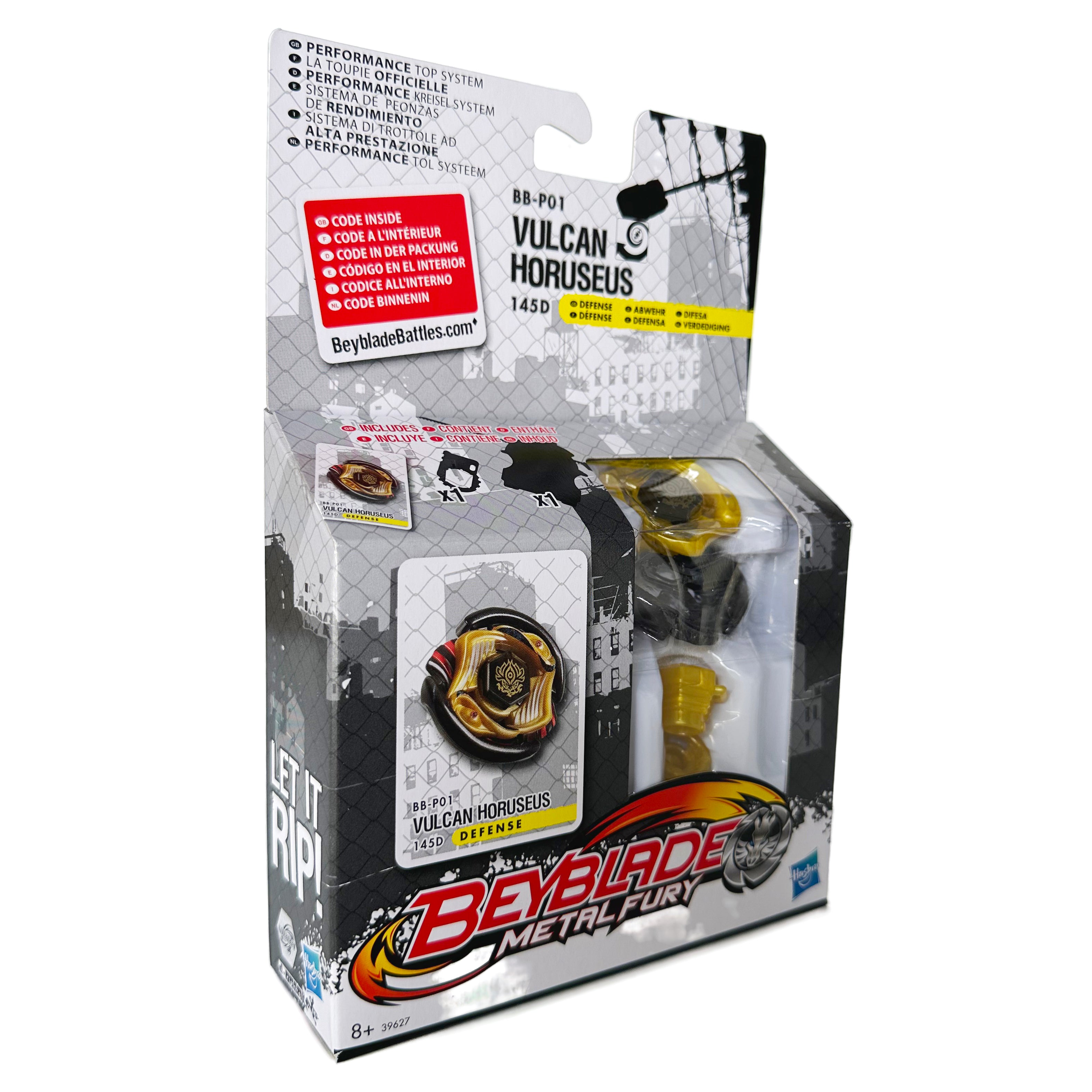 Hasbro Vulcan Horuseus 145D Metal Masters Beyblade BB-P01