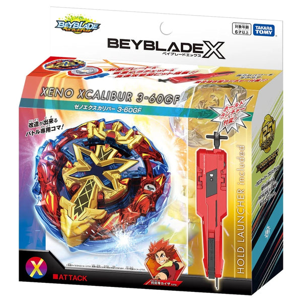 Takara Tomy Beyblade X BXG-13 Xeno Xcalibur 3-60GF