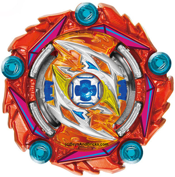 Takara Tomy B-164 03 Curse Ragnaruk 0 Accel' 1S Burst SuperKing Beyblade