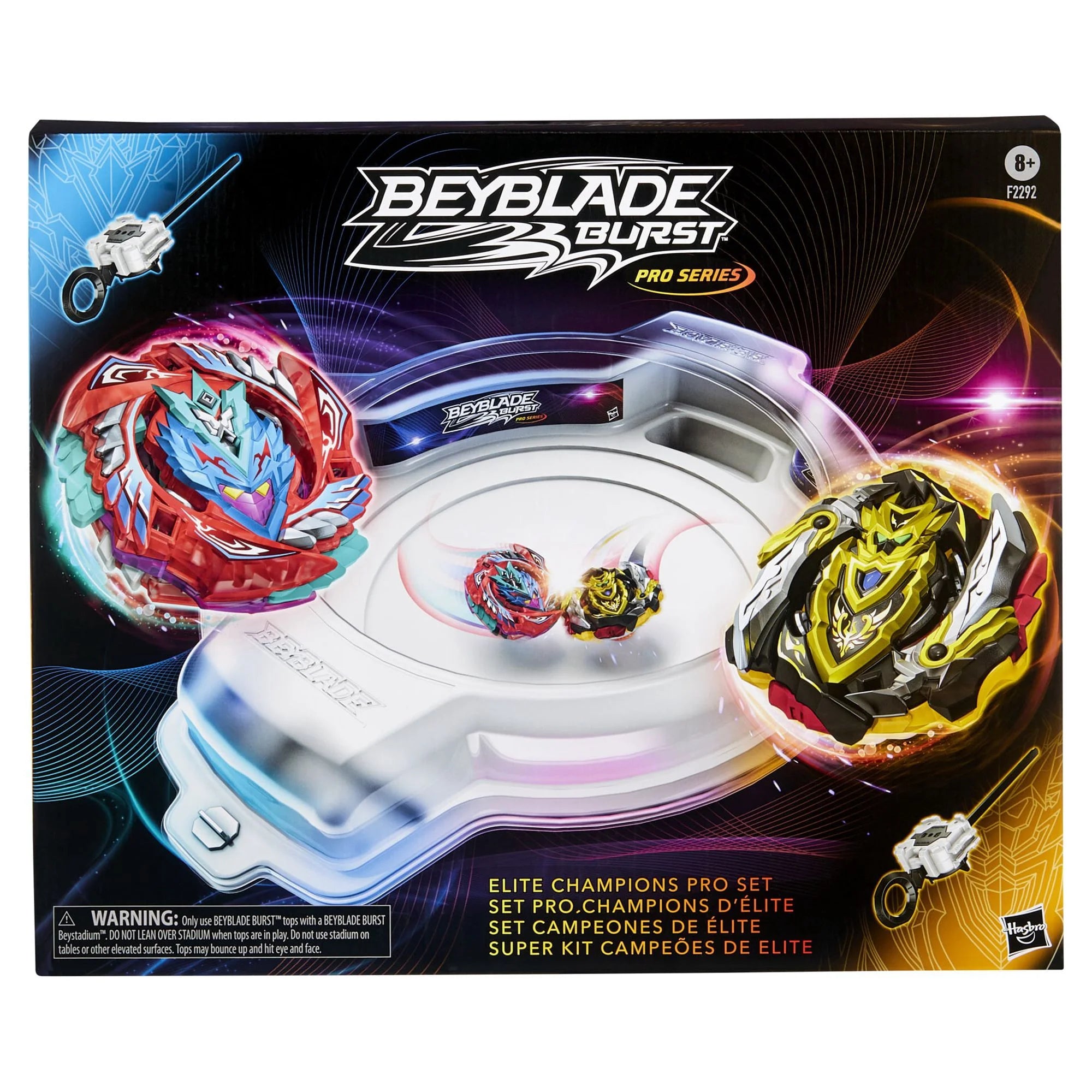 Beyblade Burst Pro Series Elite Champions Stadium Set - Cho-Z Valtryek vs Cho-Z Achilles