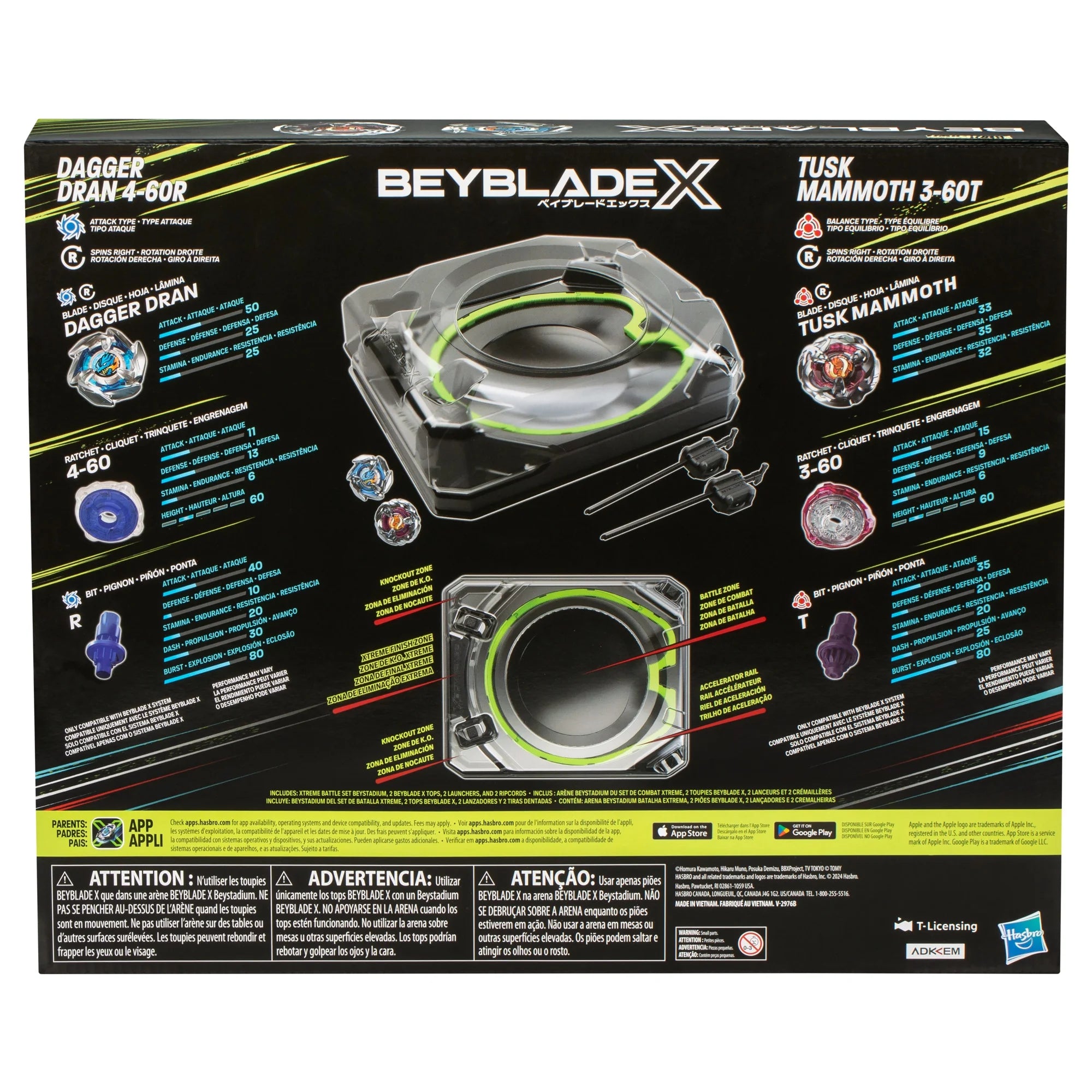 Beyblade X Xtreme Battle Set with BeyStadium by Hasbro