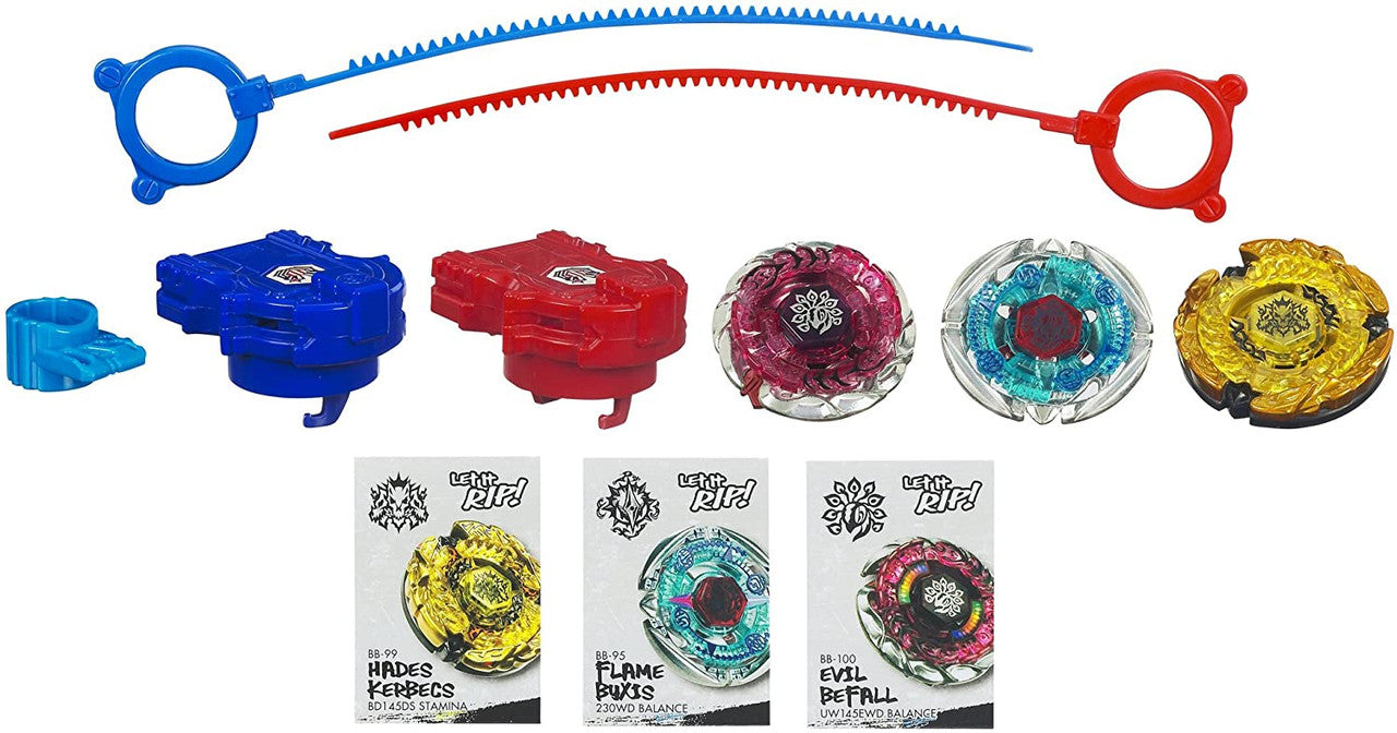 Hasbro Beyblade Metal Masters / Fusion Star Breaker Set (Flame Byxis, Hades Kerbecs, Evil Befall)