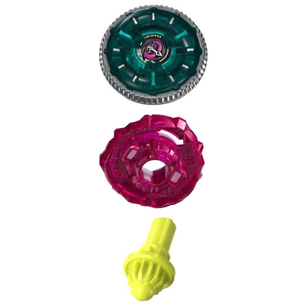 Hasbro Beyblade X Mirage Clock 9-65B blade, ratchet, and bit