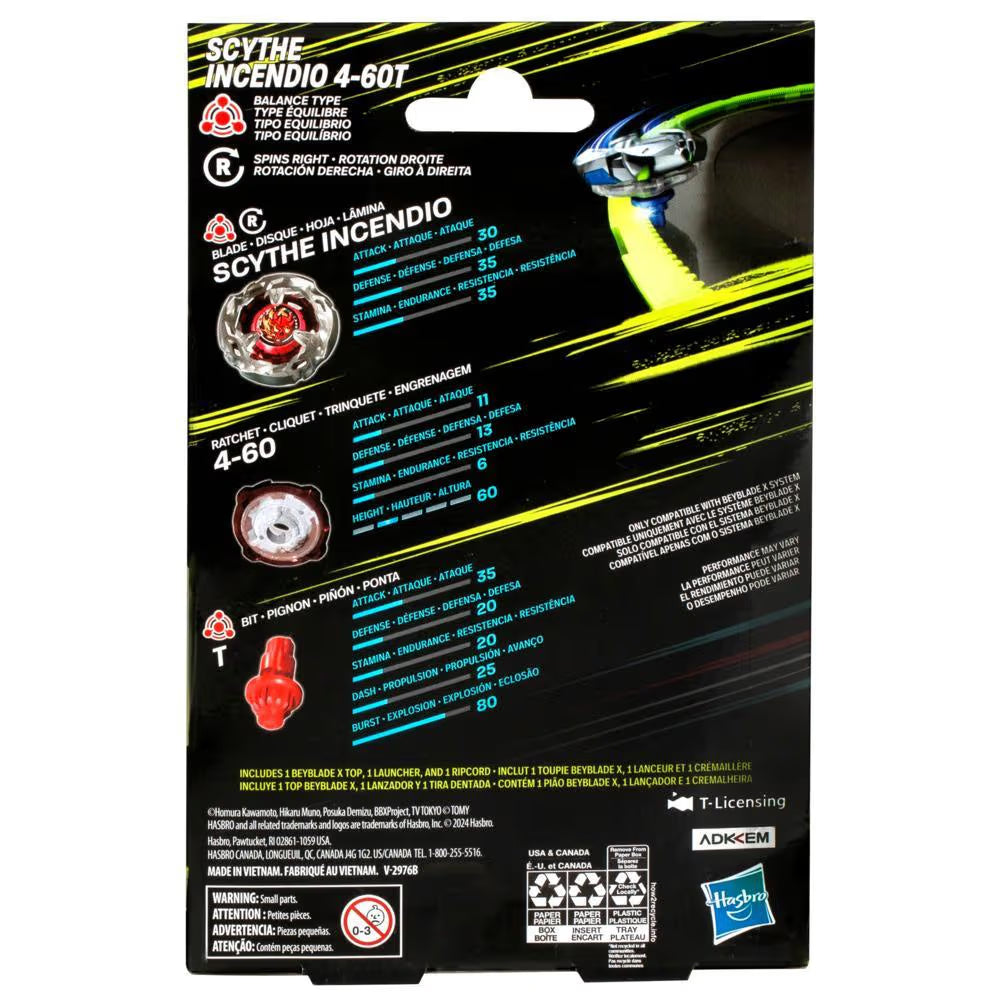 Hasbro Hells Scythe 4-60T BX-02 - Beyblade X Balance Type