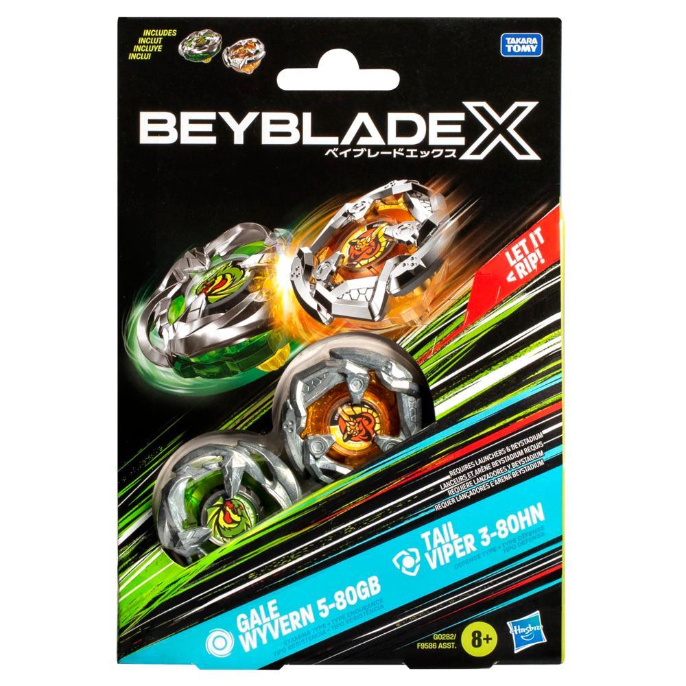 Beyblade X: Gale Wyvern 5-80GB & Tail Viper 3-80HN Dual Pack