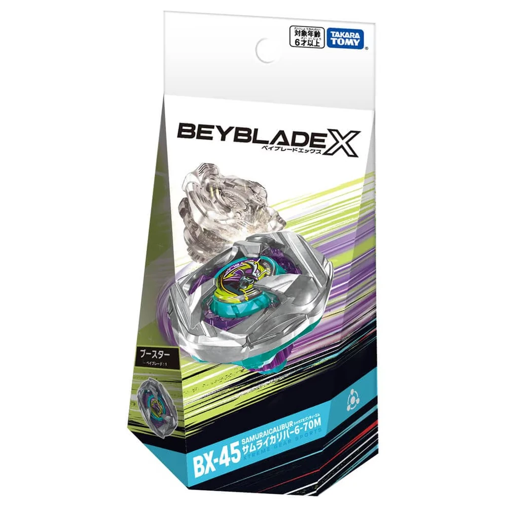 PRE ORDER Takara Tomy Beyblade X BX-45 Samurai Calibur 6-70M