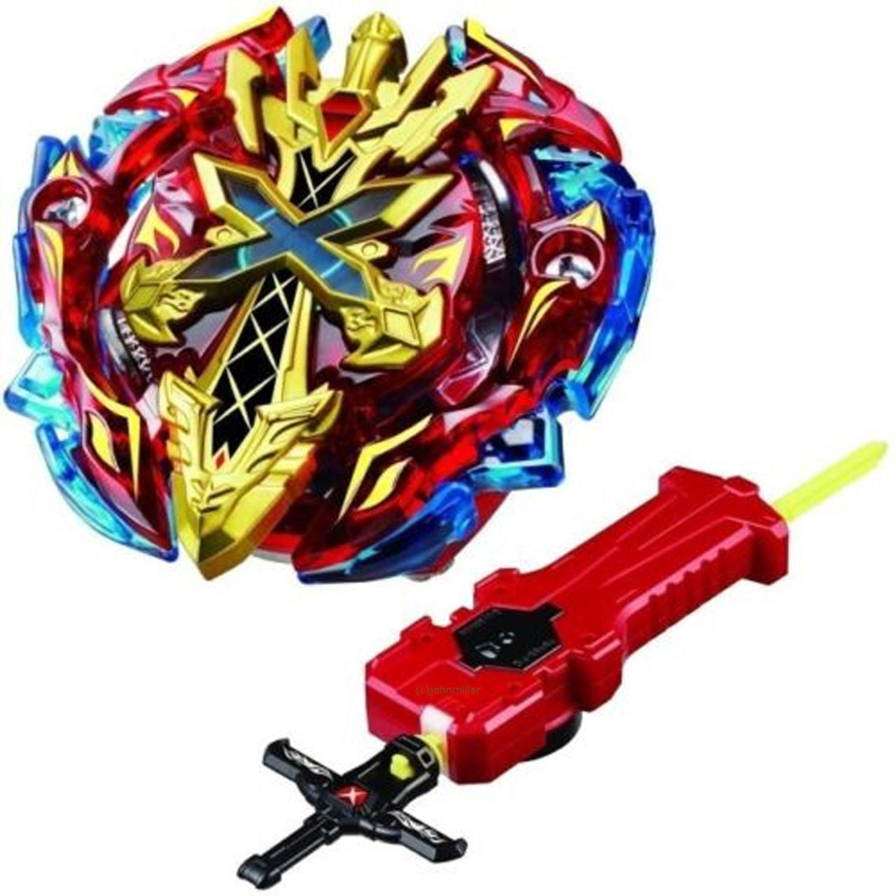 Takara Tomy Xeno Xcalibur / Xcalius .M.I Burst Beyblade Starter w/ Lau
