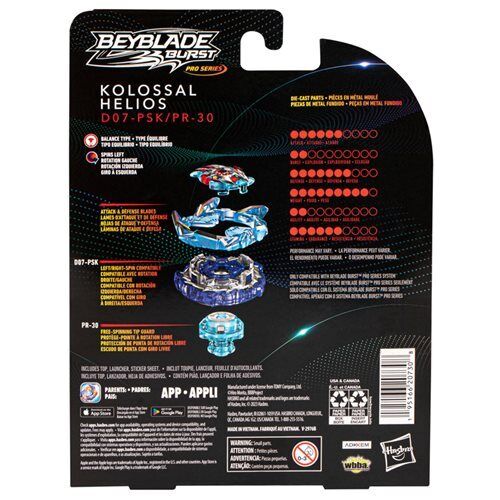 Kolossal Helios Burst PRO SERIES Beyblade F7802