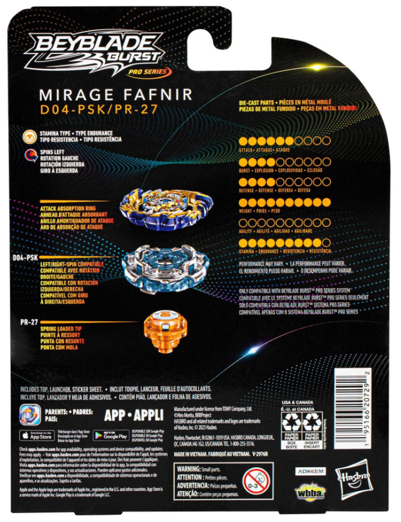 Mirage Fafnir Burst PRO SERIES Beyblade F7801