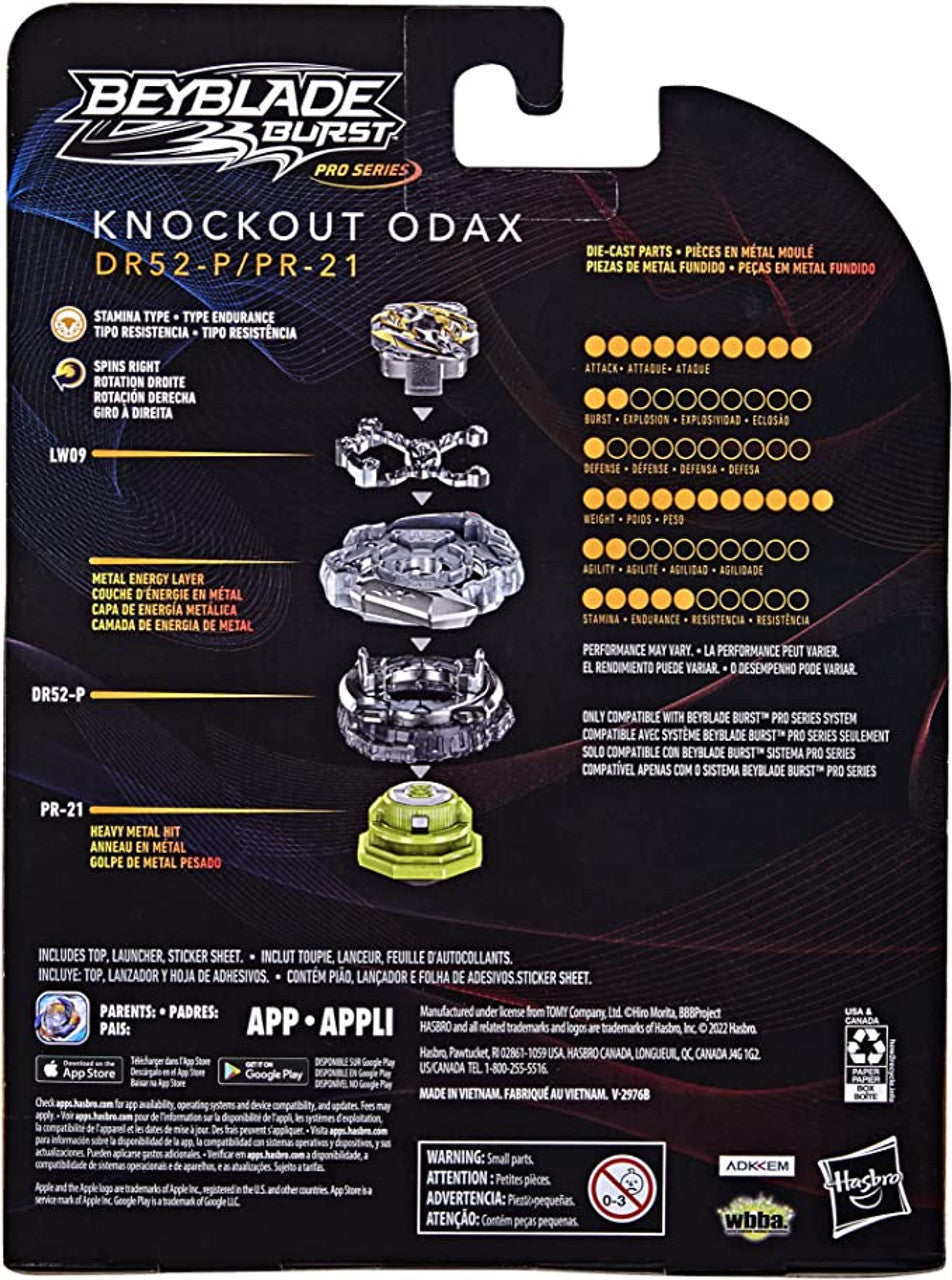 Knockout Odax Burst QuadDrive PRO SERIES Beyblade F4556