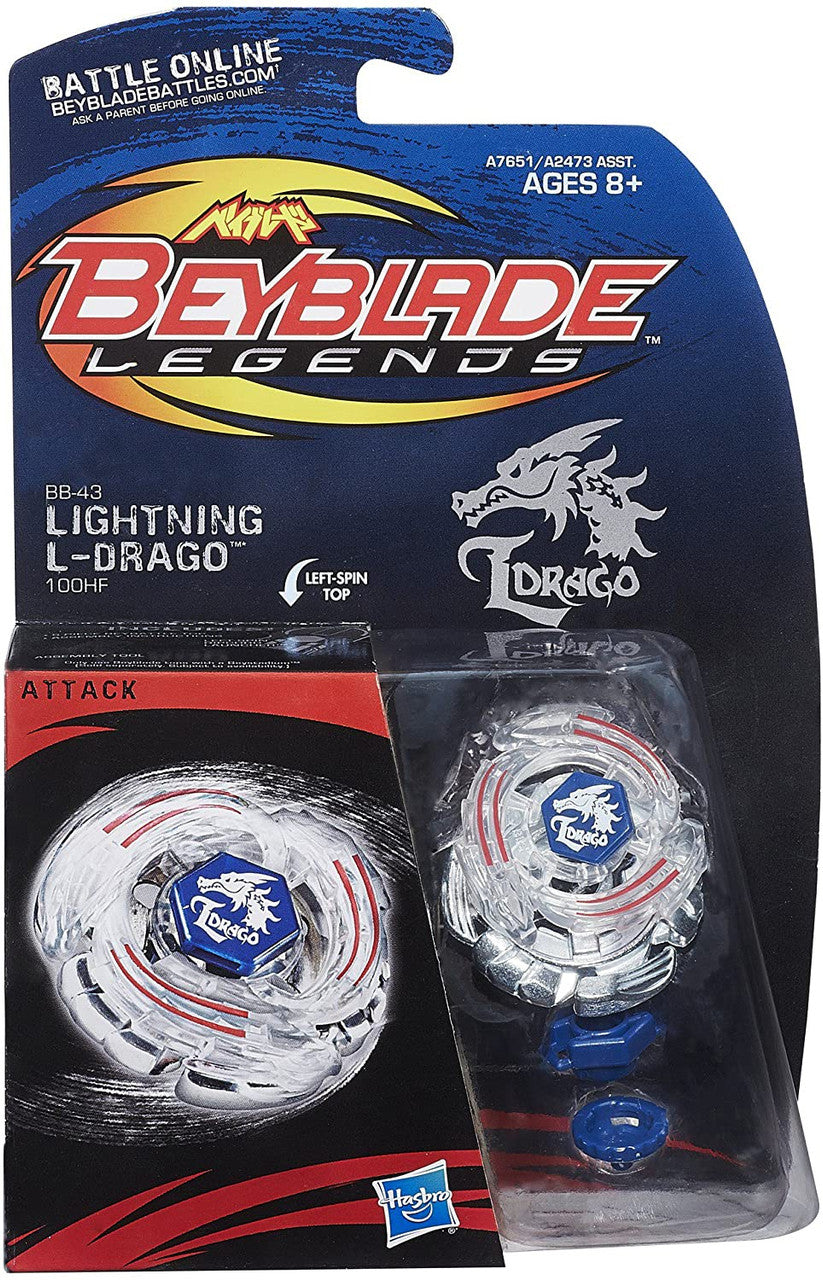 Lightning L-Drago 100HF Legends Beyblade BB-43 by Hasbro