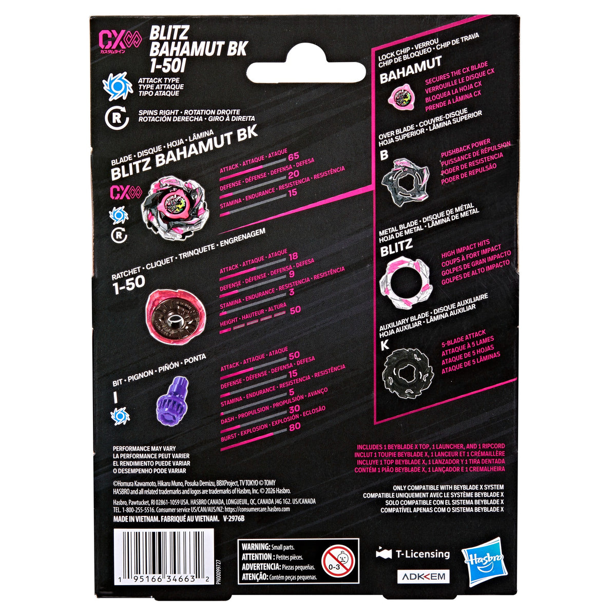 Beyblade X Blitz Bahamut BK 1-50I CX Infinity Starter Pack