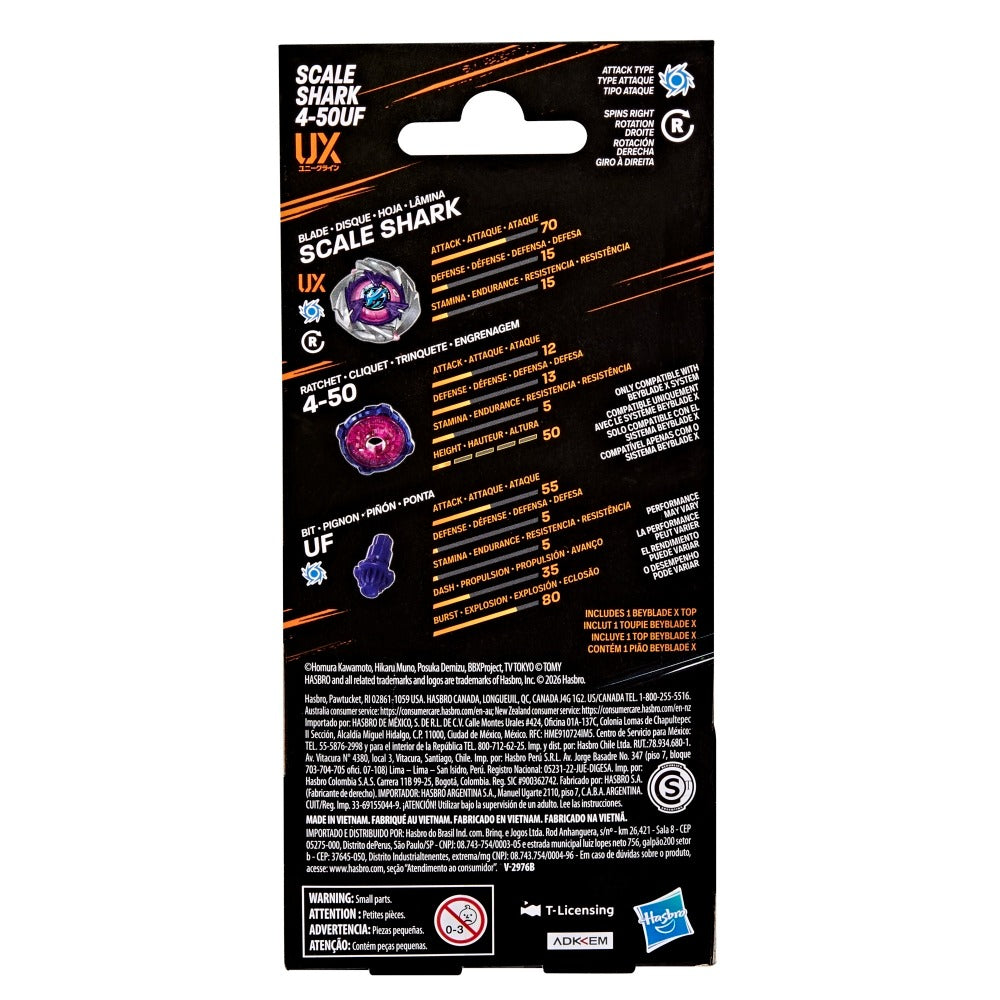 Scale Shark 4-50UF Beyblade X Booster G2731 | Hasbro