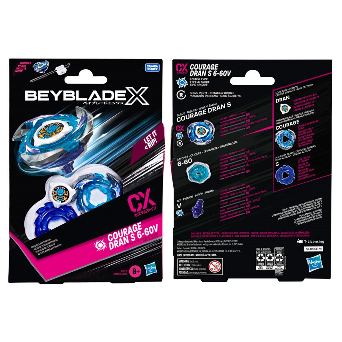 Hasbro Beyblade X Courage Dran 6-60V