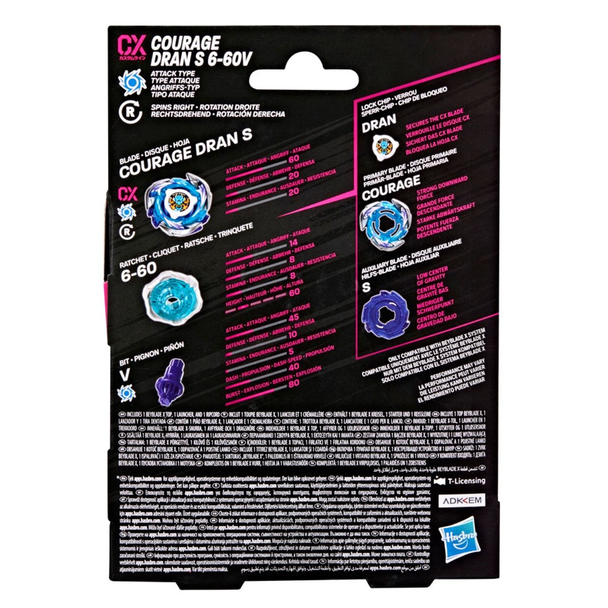 Hasbro Beyblade X Courage Dran 6-60V