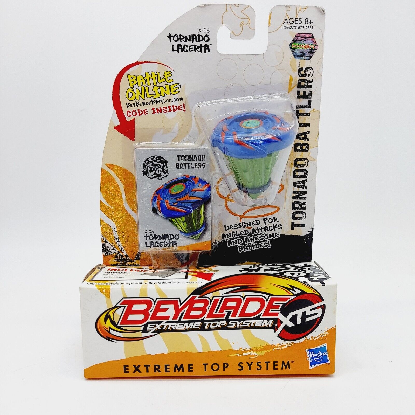 Tornado Lacerta X-06 Beyblade Extreme Top System Vintage Hasbro