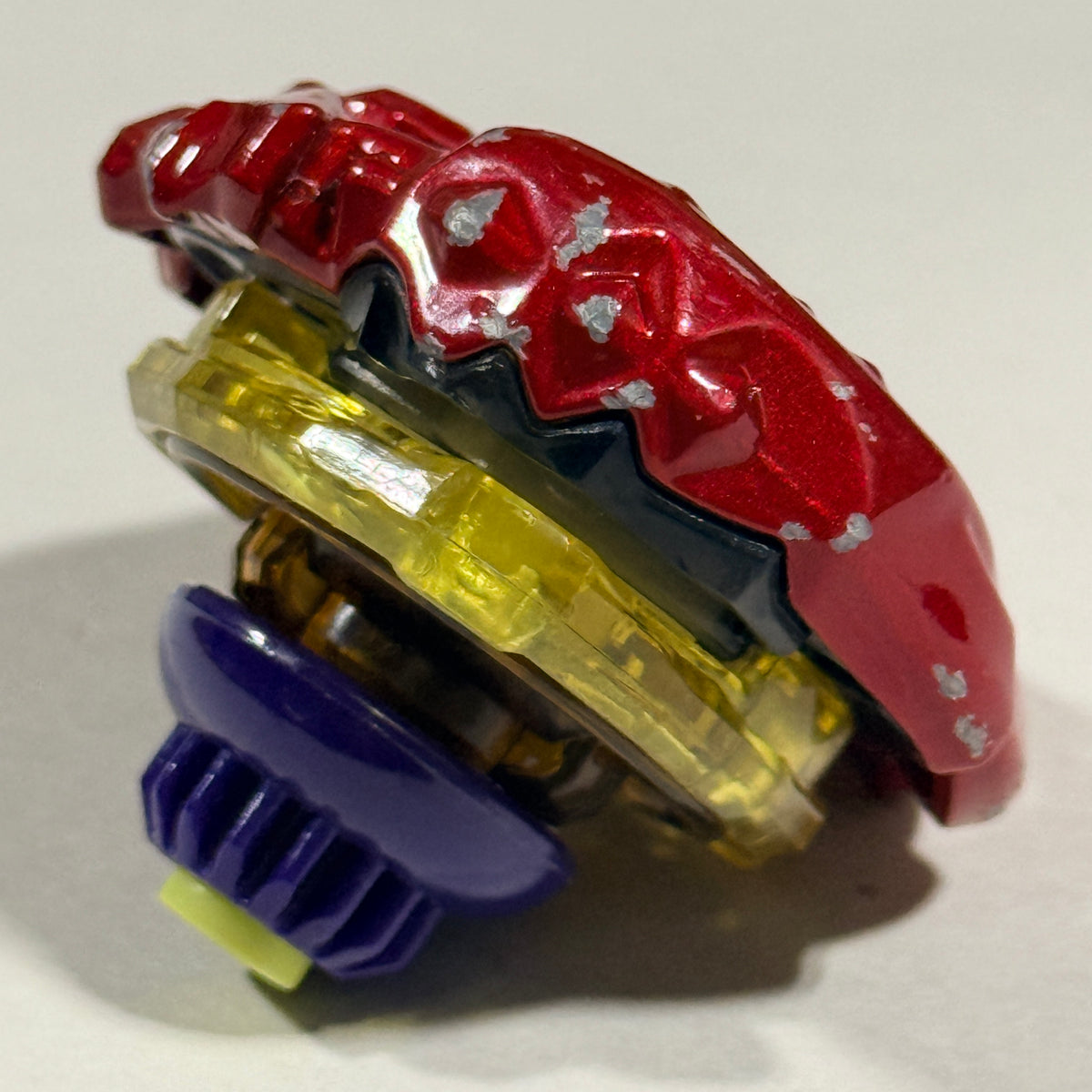 Pre-owned Takara Tomy Beyblade X Tyranno Beat Metal Coat Red view 2