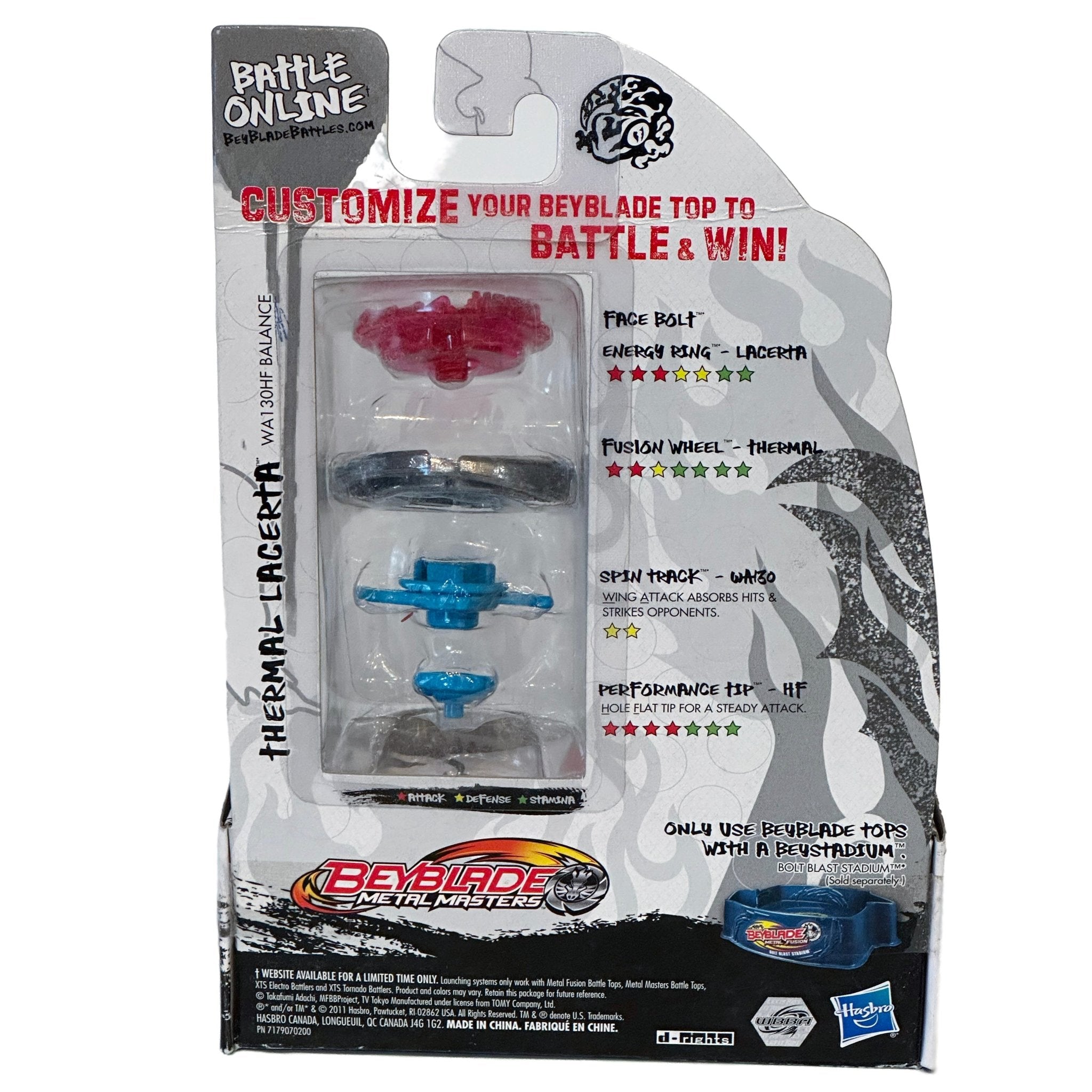 Hasbro Thermal Lacerta BB-74 Beyblade Metal Masters w/launcher - BeyWarehouse