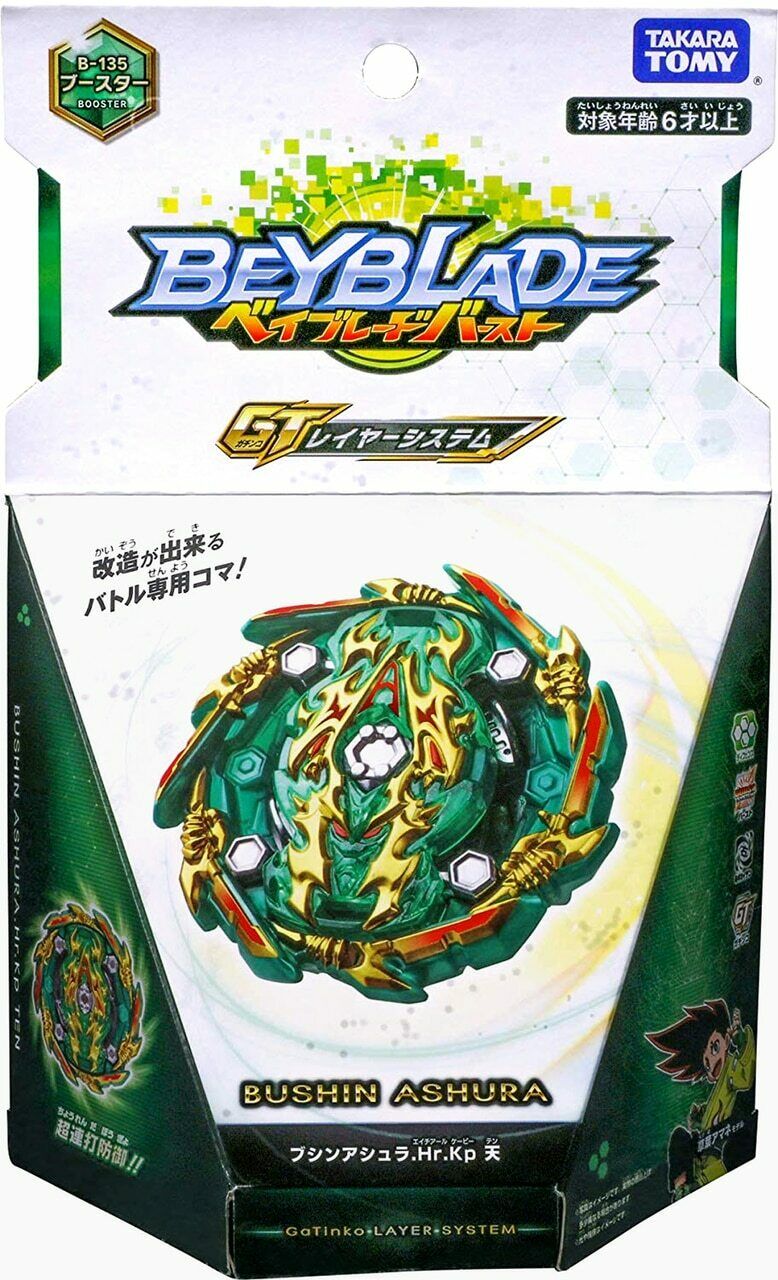 Takara Tomy Beyblade Burst GT B-135 Booster Bushin Ashura .Hr.Kp.Ten - BeyWarehouse