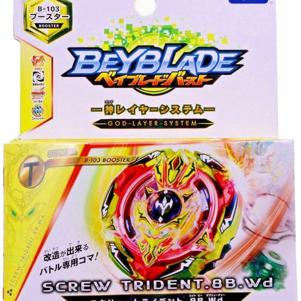 TAKARA TOMY Screw Trident / Spiral Treptune .8B.Wd Burst Beyblade B-103